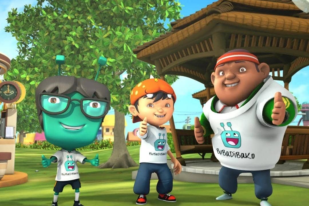 Adu Du, BoBoiBoy, dan Gopal bergabung menjadi tim dan menyanyikan lagu "Team BuBaDiBaKo"