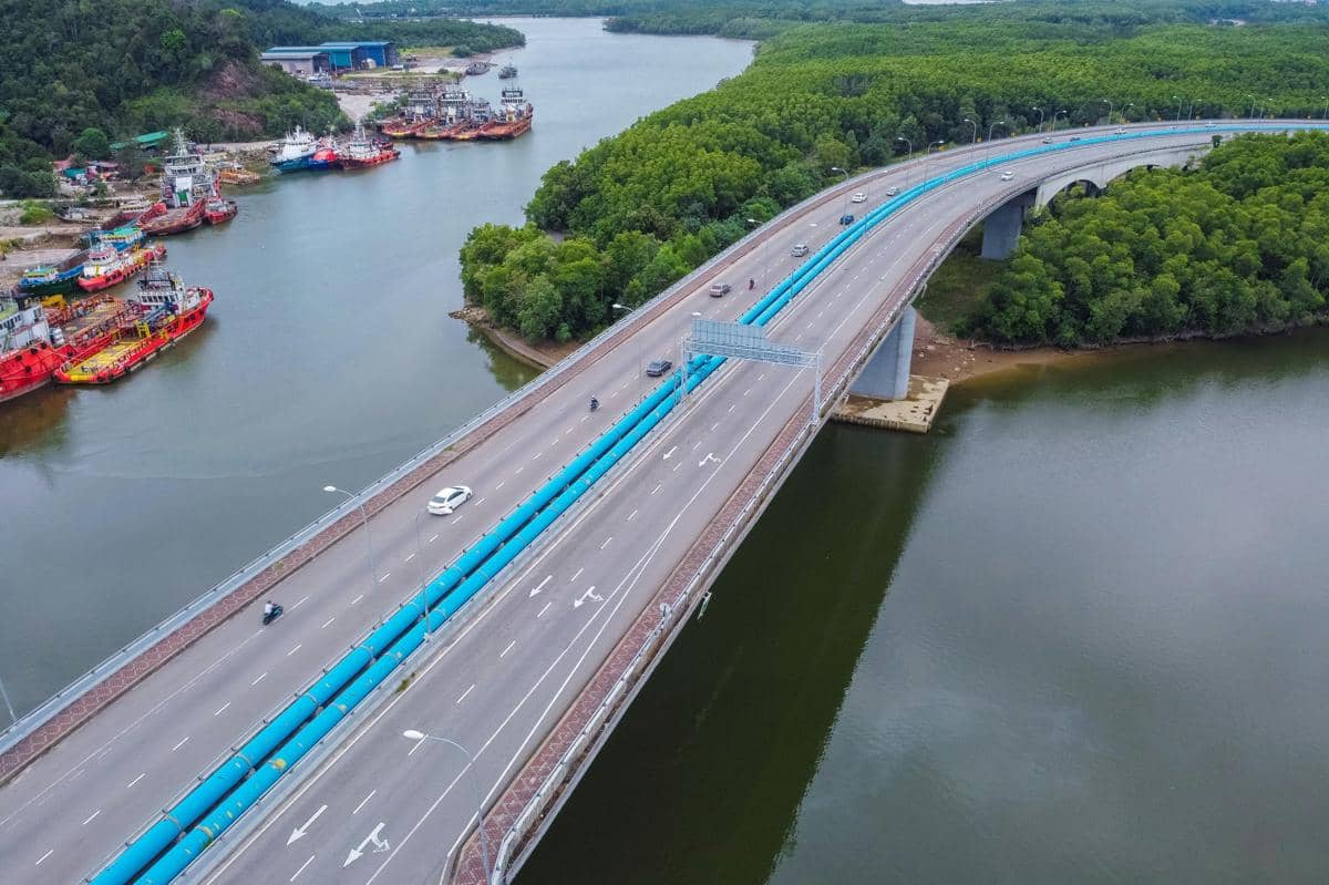 ilustrasi bantaran sungai