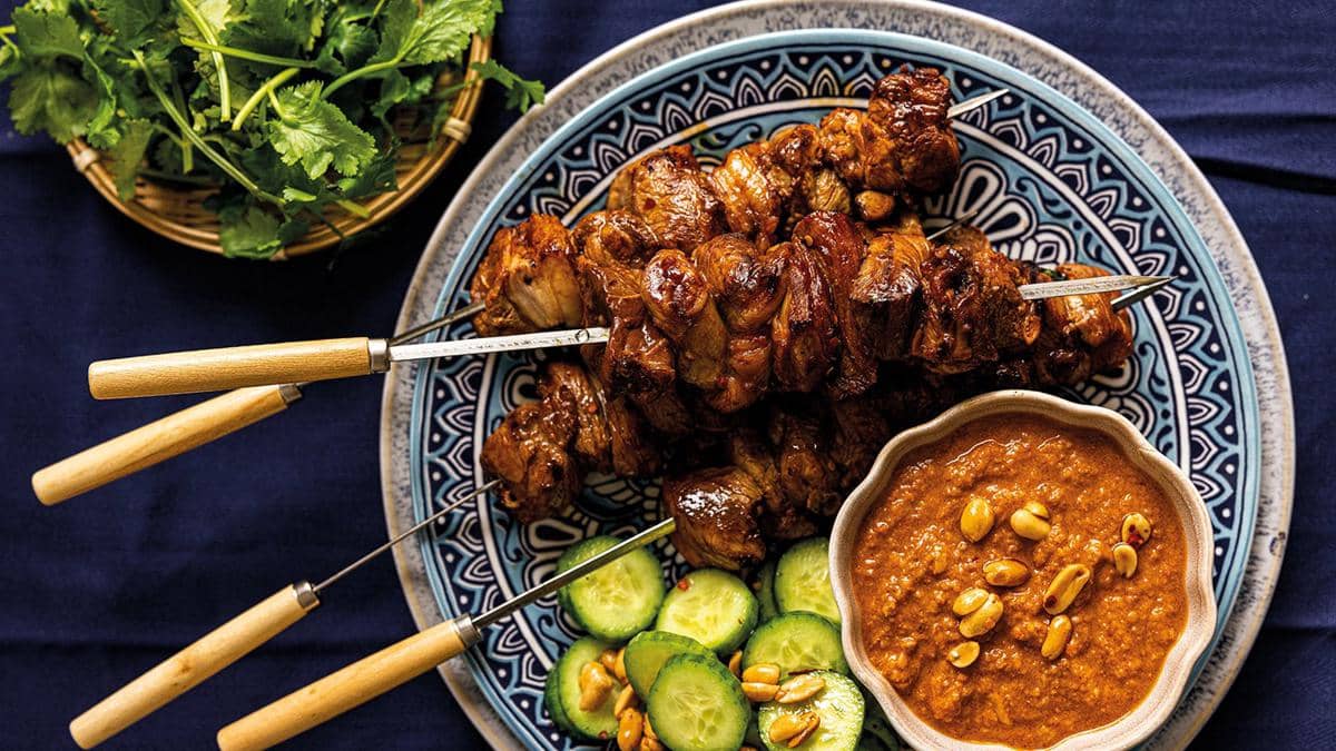 ilustrasi sate kambing