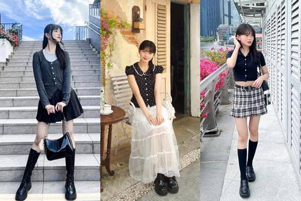 7 OOTD Monokrom ala Fiony JKT48, Kasual hingga Edgy!