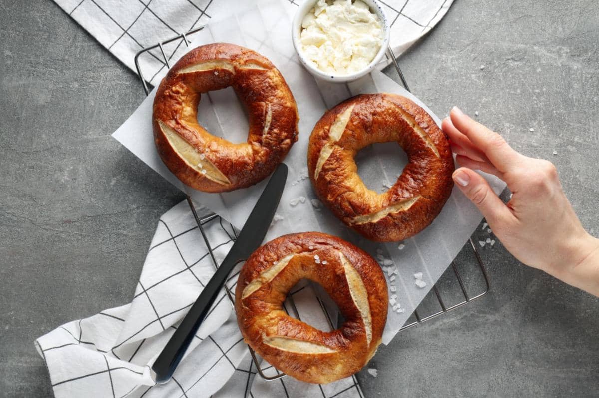 Ilustrasi bagel sourdough 