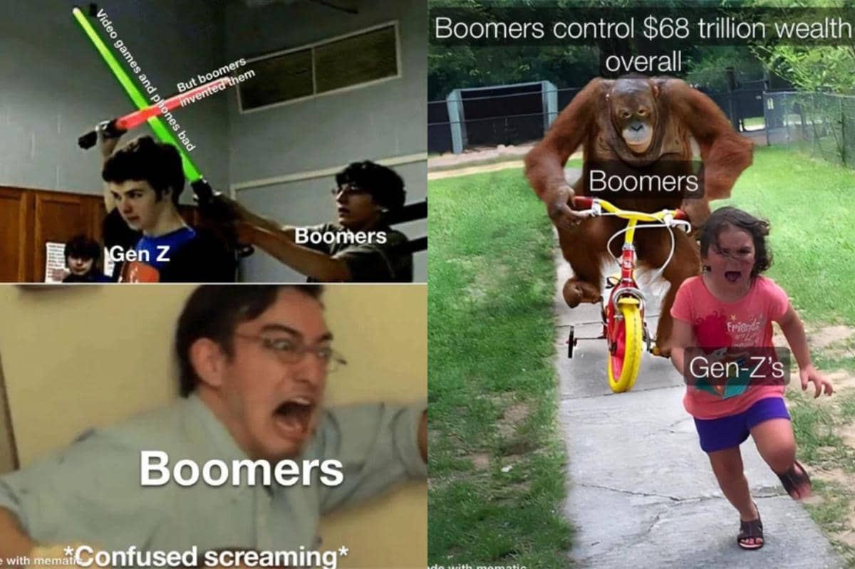 meme Gen Z vs Boomers