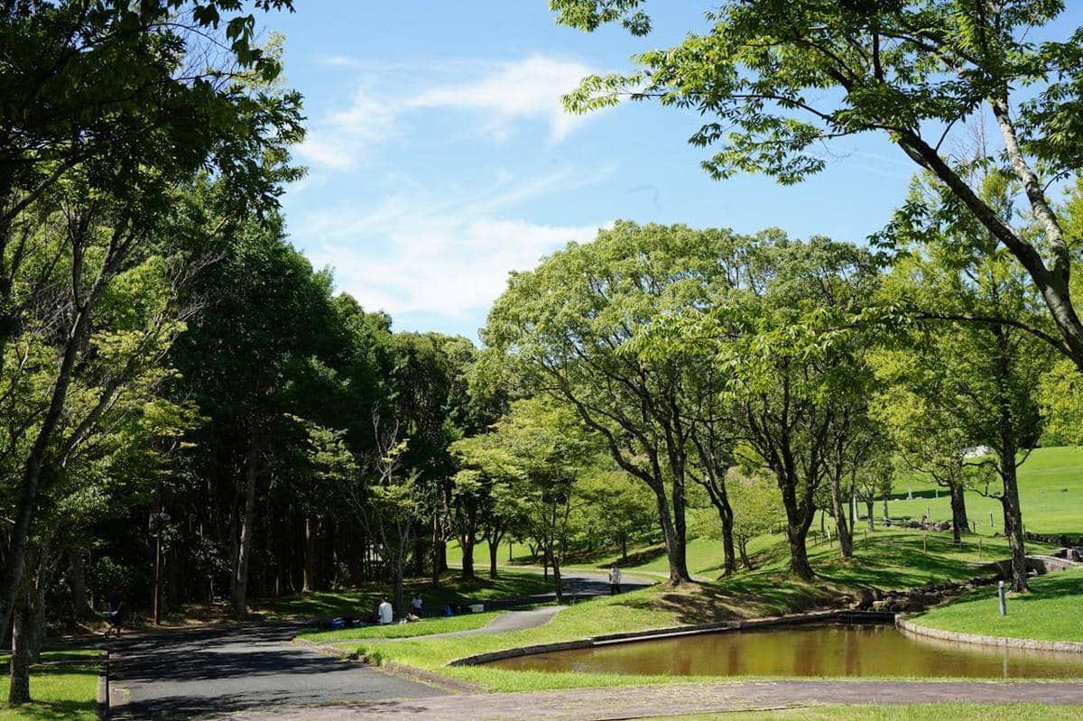 Ilustrasi taman kota