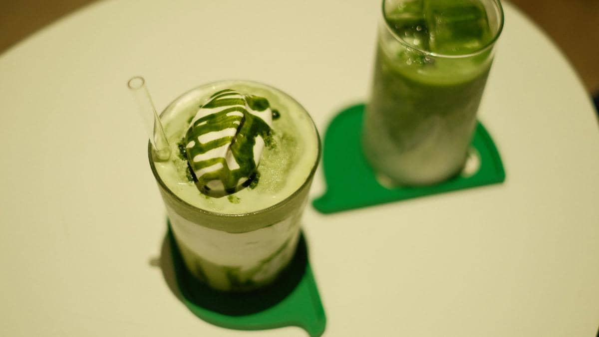 Potret minuman matcha  