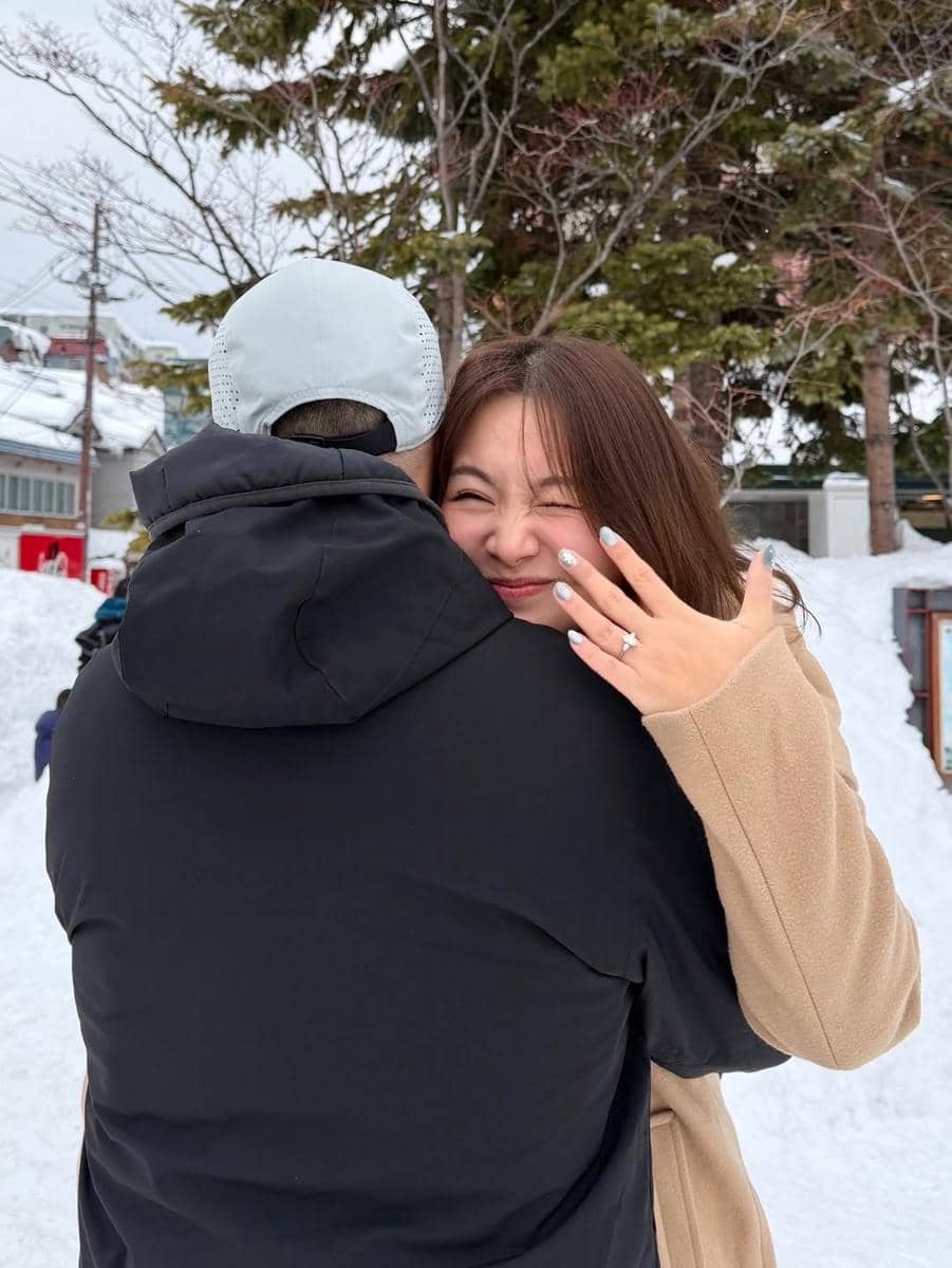 Devy Anastasia liburan di Hokkaido