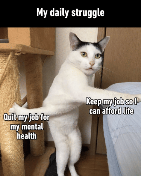 meme hal bikin stres dari berhenti kerja