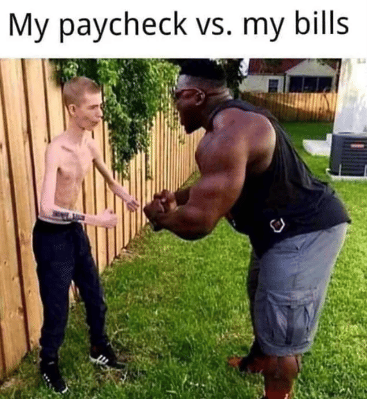 meme hidup pas-pasan