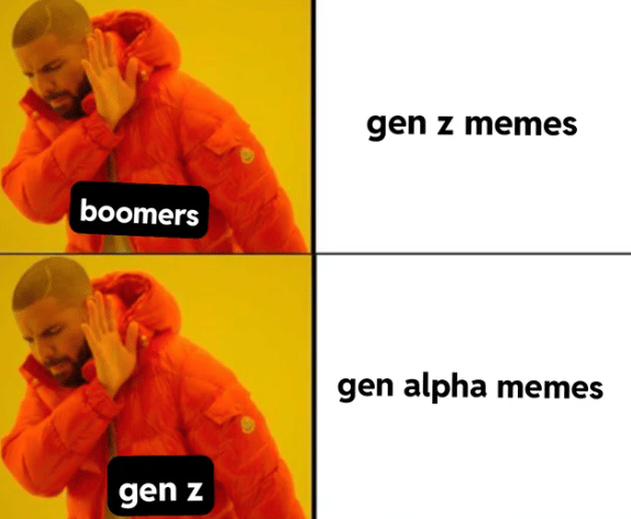 meme Gen Z vs Boomers 