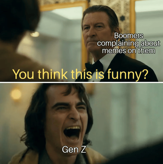 meme Gen Z vs Boomers