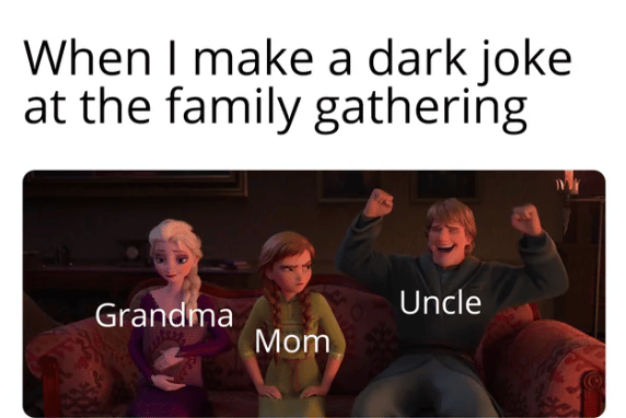 meme paman saat acara kumpul keluarga