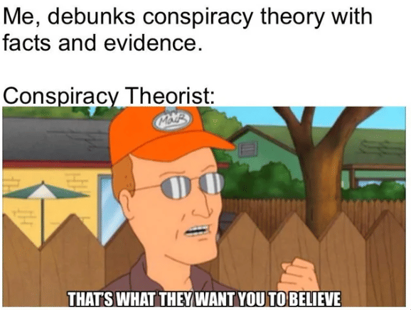 meme teori konspirasi 