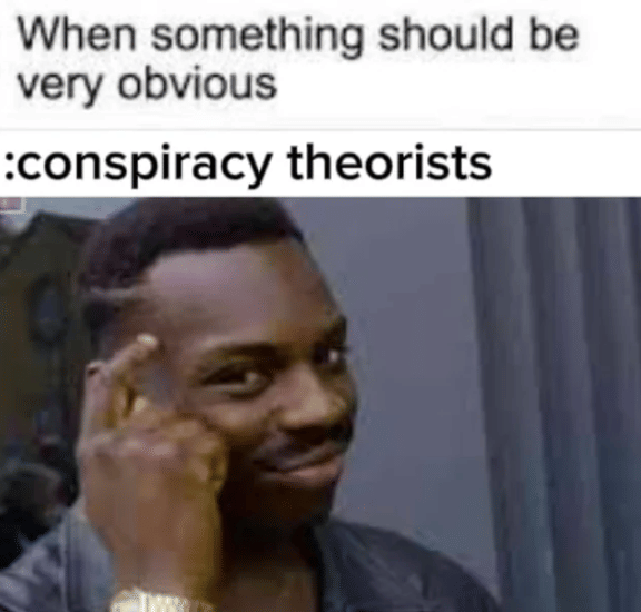 meme teori konspirasi 
