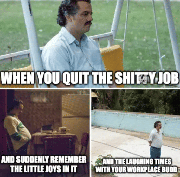 meme hal bikin stres dari berhenti kerja