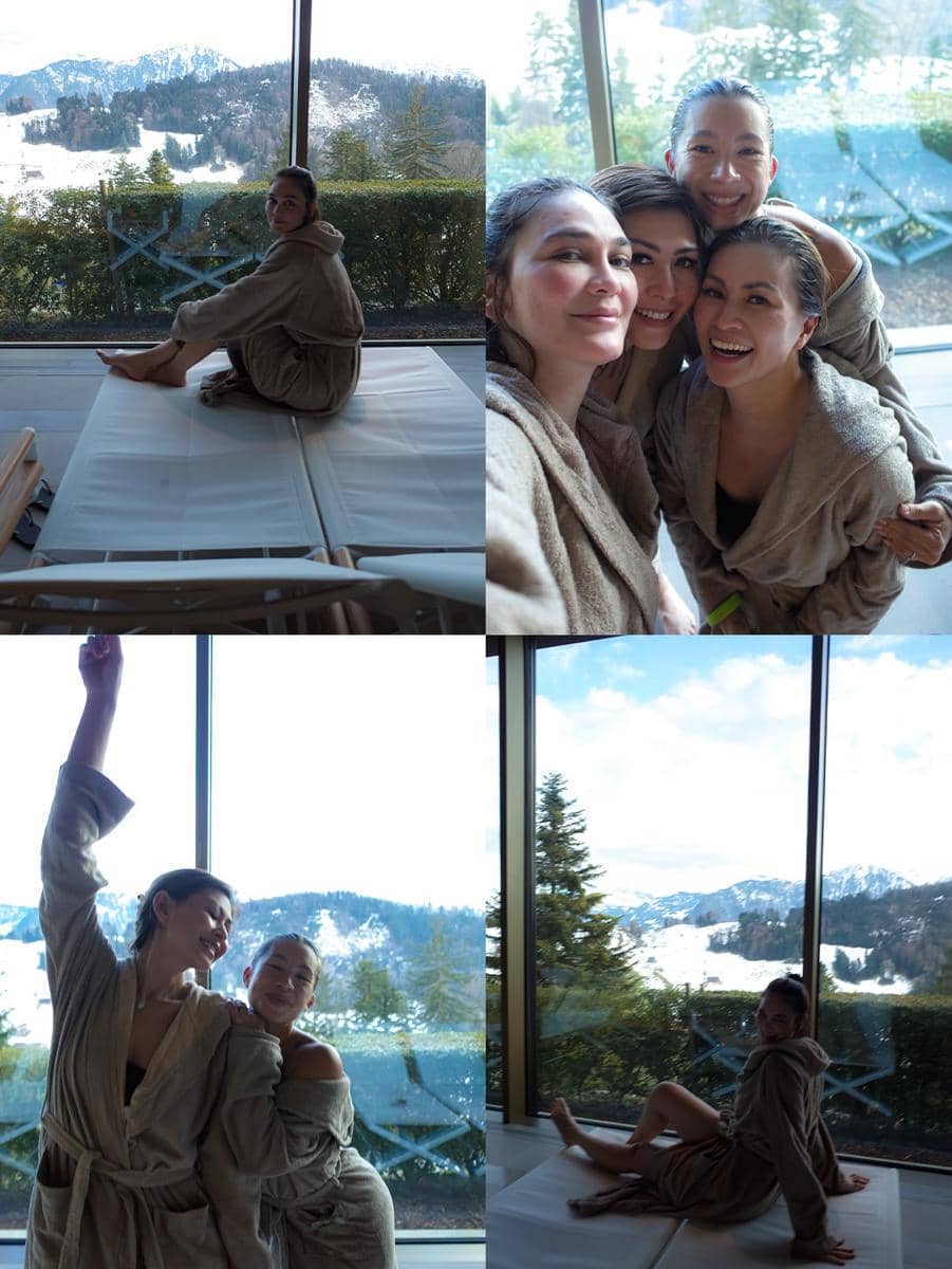 Luna Maya di Swiss.