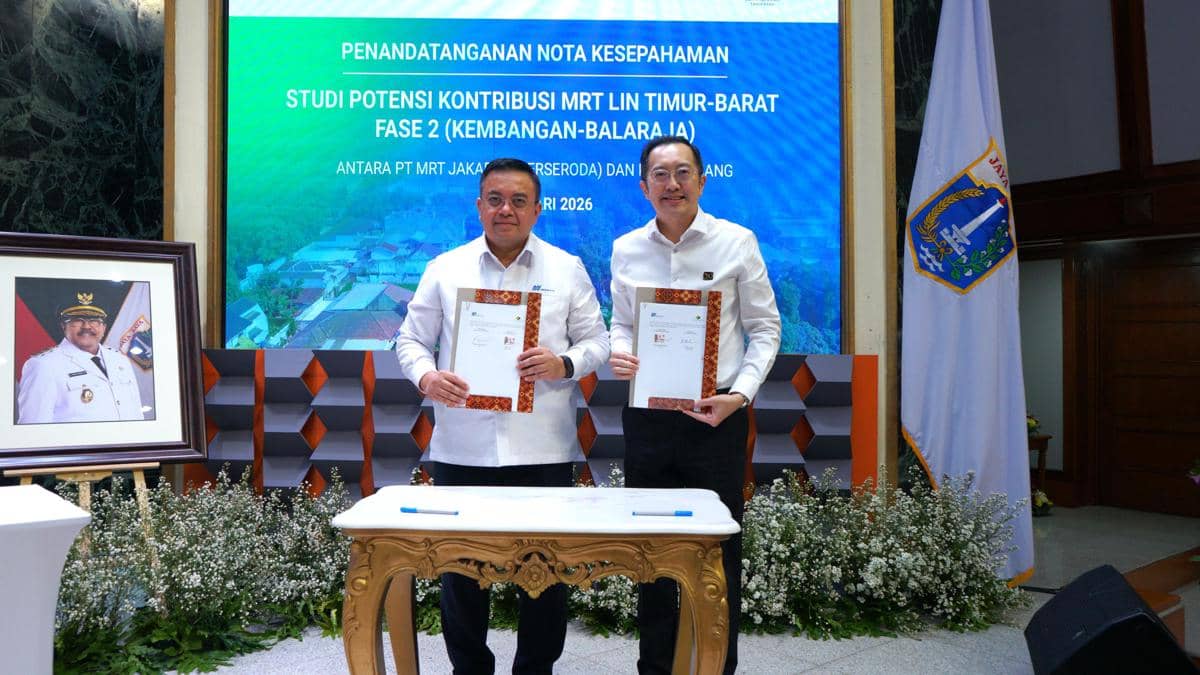 Penandatanganan MoU pembangunan MRT