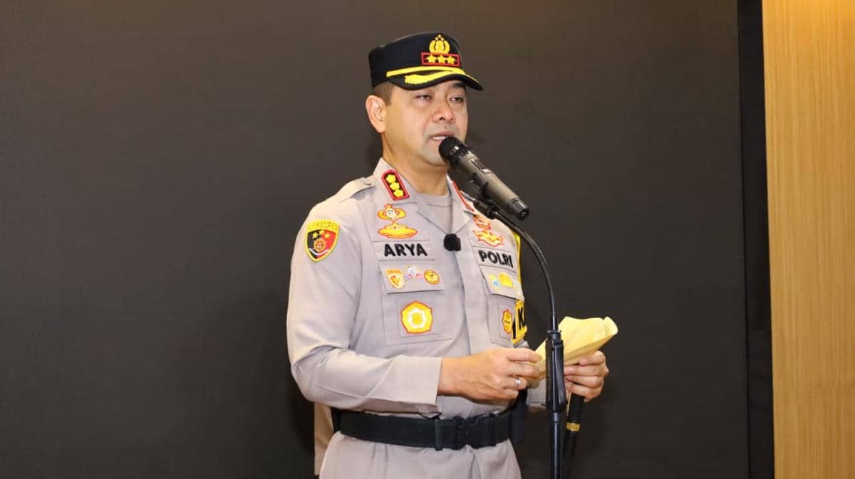 Kapolrestabes Makassar, Kombes Pol Arya Perdana di Aula Polrestabes Makassar, Kamis, (5/2/2026). (Dok. Humas Polrestabes Makassar). 