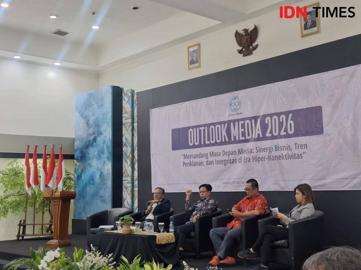 Agenda OUTLOOK MEDIA 2026 | Memandang Masa Depan Media : Sinergi Bisnis, Tren Periklanan, dan Integritas oleh Dewan Pers di Kantor Dewan Pers, Jakarta. 