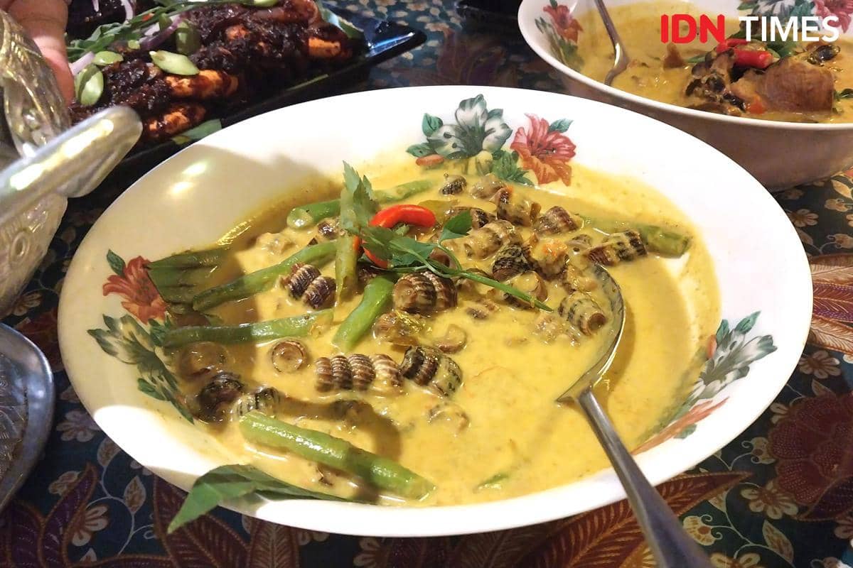 Potret gulai siput sedut khas Malaysia 