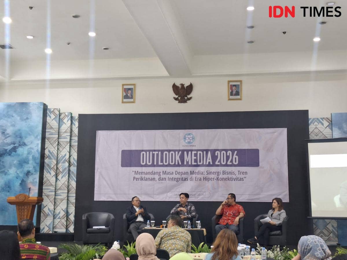 Agenda OUTLOOK MEDIA 2026 | Memandang Masa Depan Media : Sinergi Bisnis, Tren Periklanan, dan Integritas oleh Dewan Pers di Kantor Dewan Pers, Jakarta. 