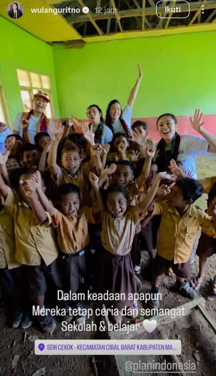 Wulan Guritno di NTT.