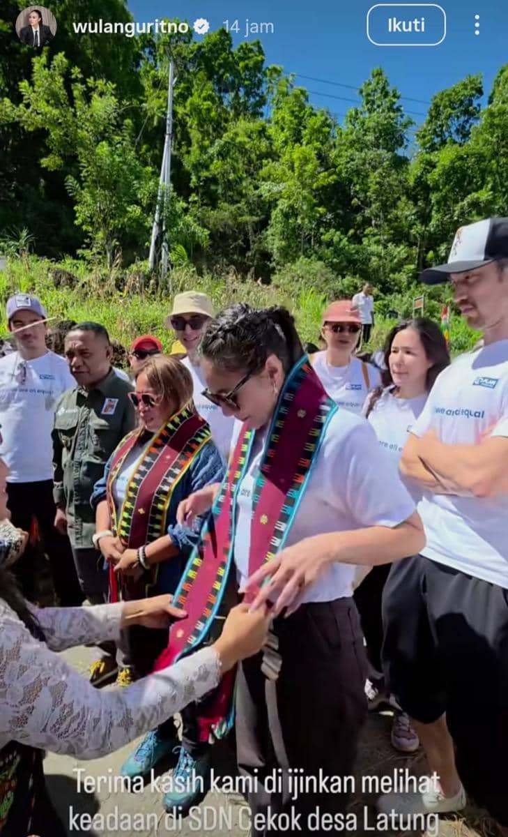 Wulan Guritno di NTT.