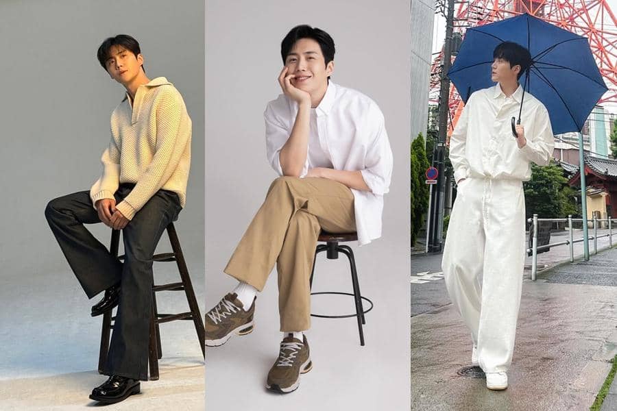 inspirasi gaya clean outfit ala Kim Seon Ho
