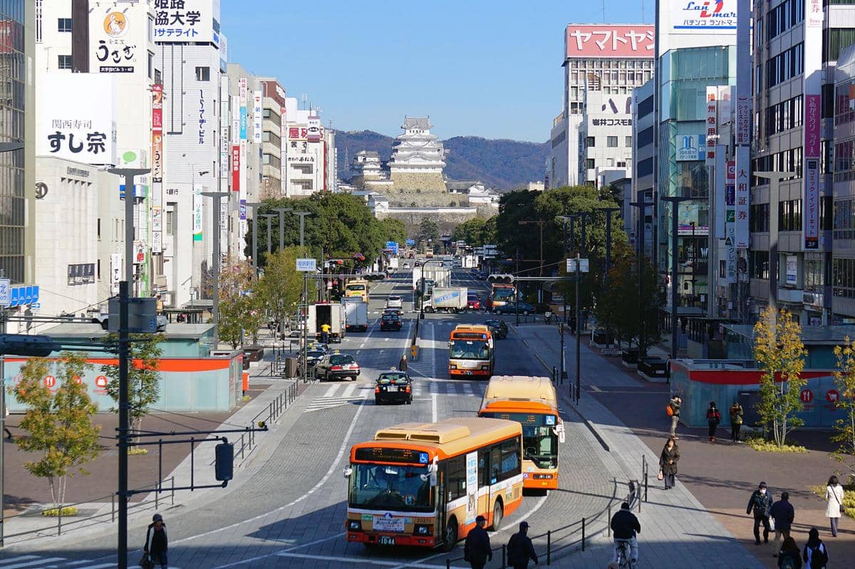 potret transportasi di Himeji