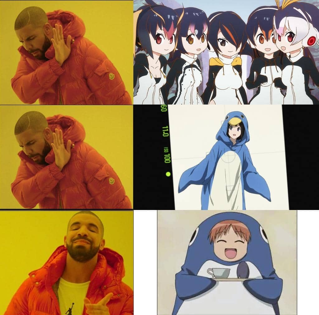 meme anime tentang penguin