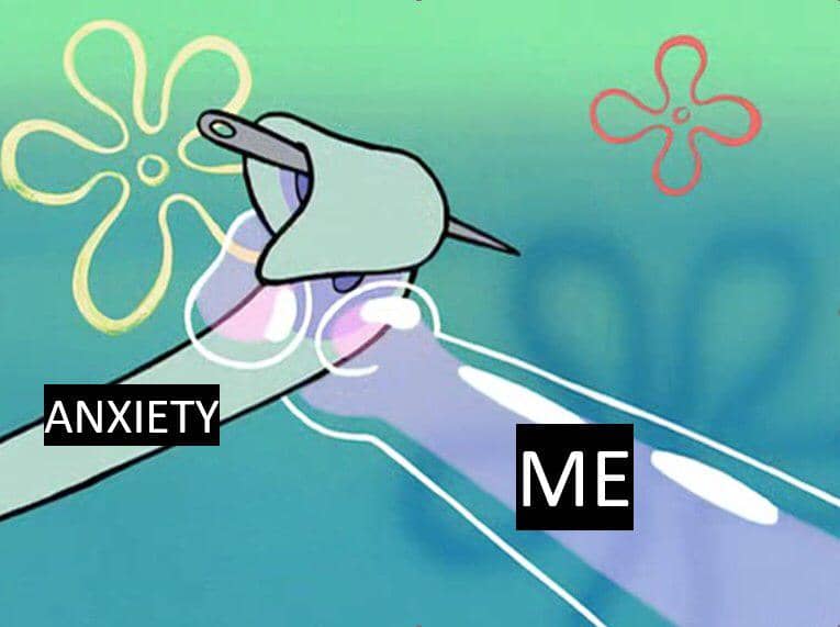 meme SpongeBob tentang kesehatan mental