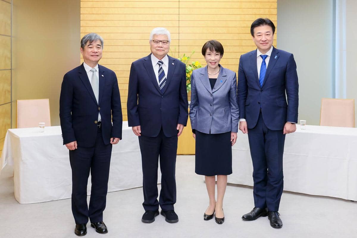 CEO TSMC, CC Wei, saat bertemu dengan Perdana Menteri Jepang, Sanae Takaichi, pada Kamis (5/2/2026) di Tokyo. (x.com/JPN_PMO)