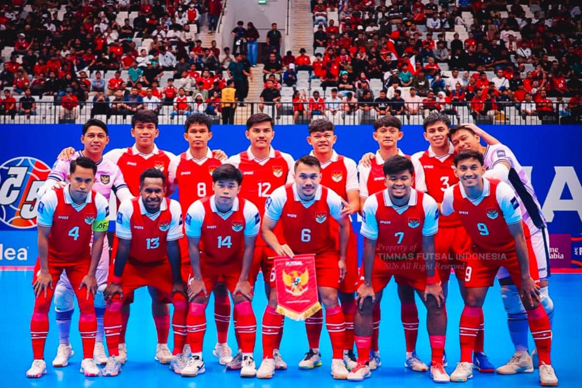 Para Pemain Timnas Futsal Indonesia.