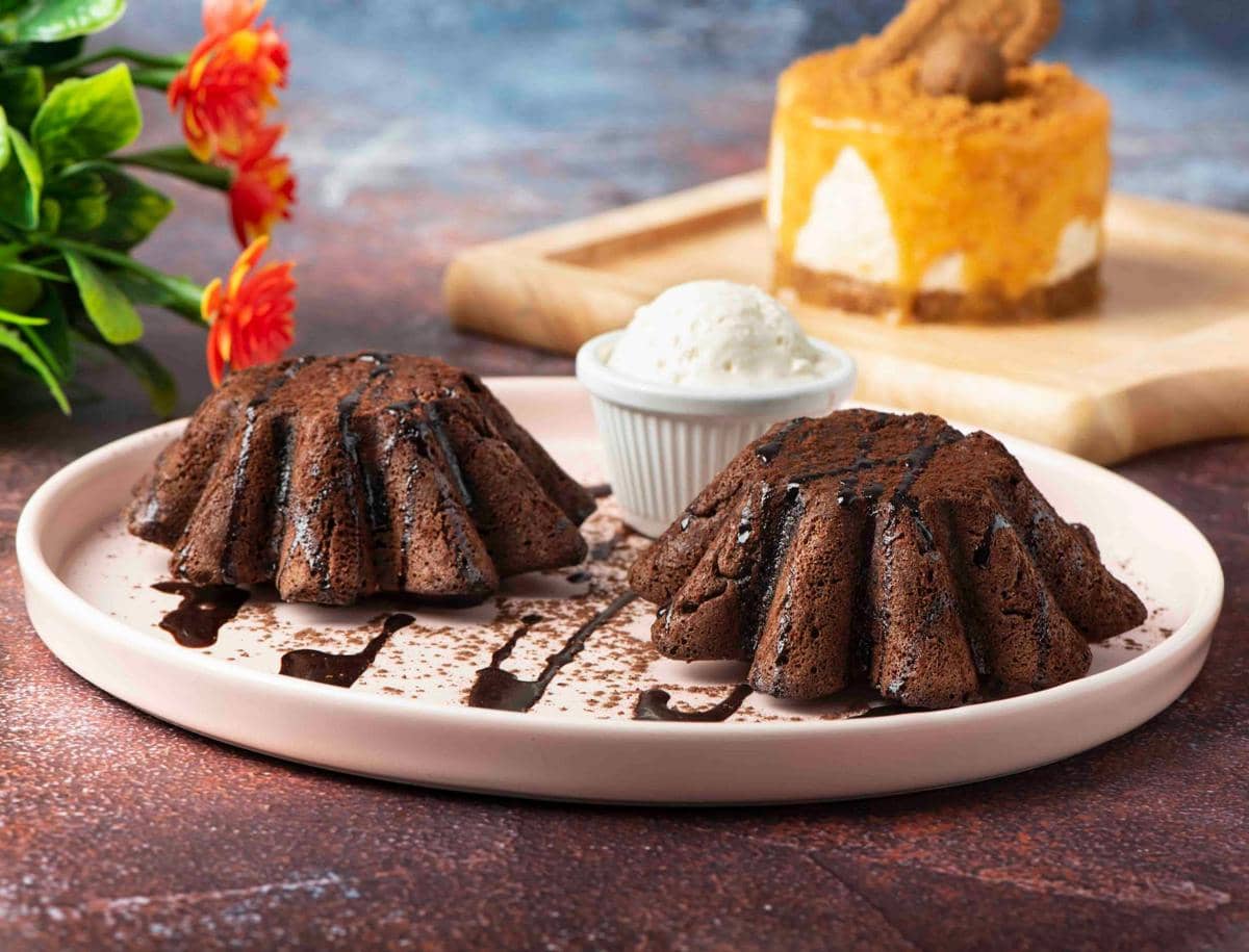 Ilustrasi lava cheese brownies