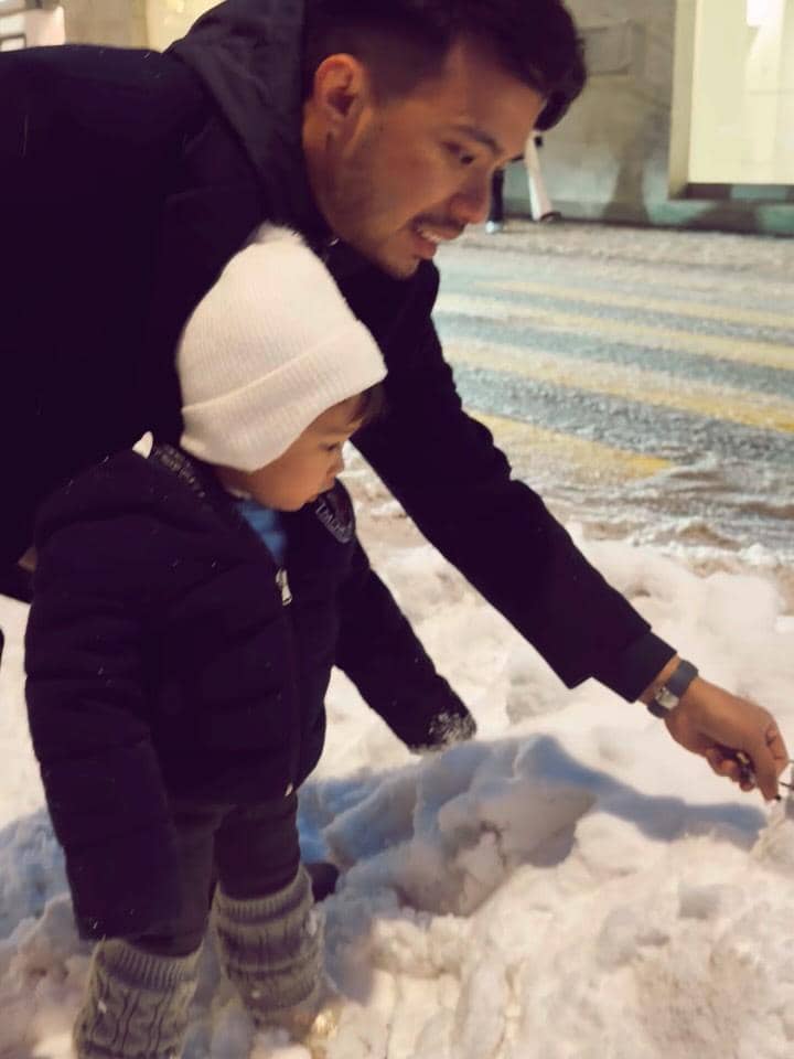 Keluarga Jessica Mila jalan-jalan di Kota St. Moritz