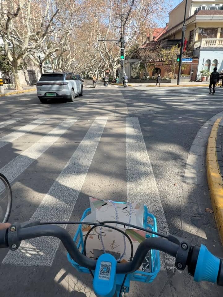 Barsena Bestandhi jalan-jalan di Shanghai