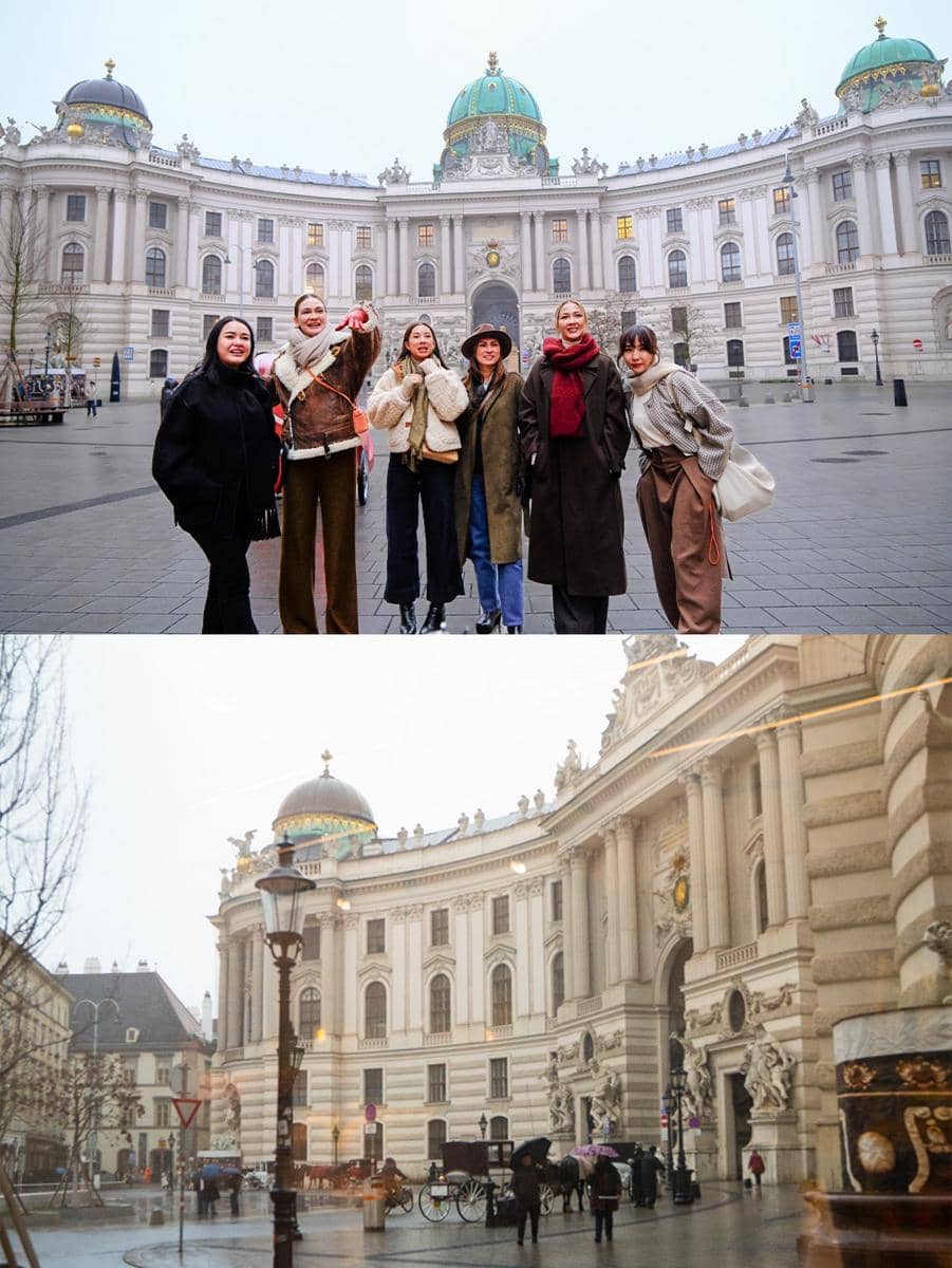 Luna Maya jalan-jalan di Vienna sebelum hyrox