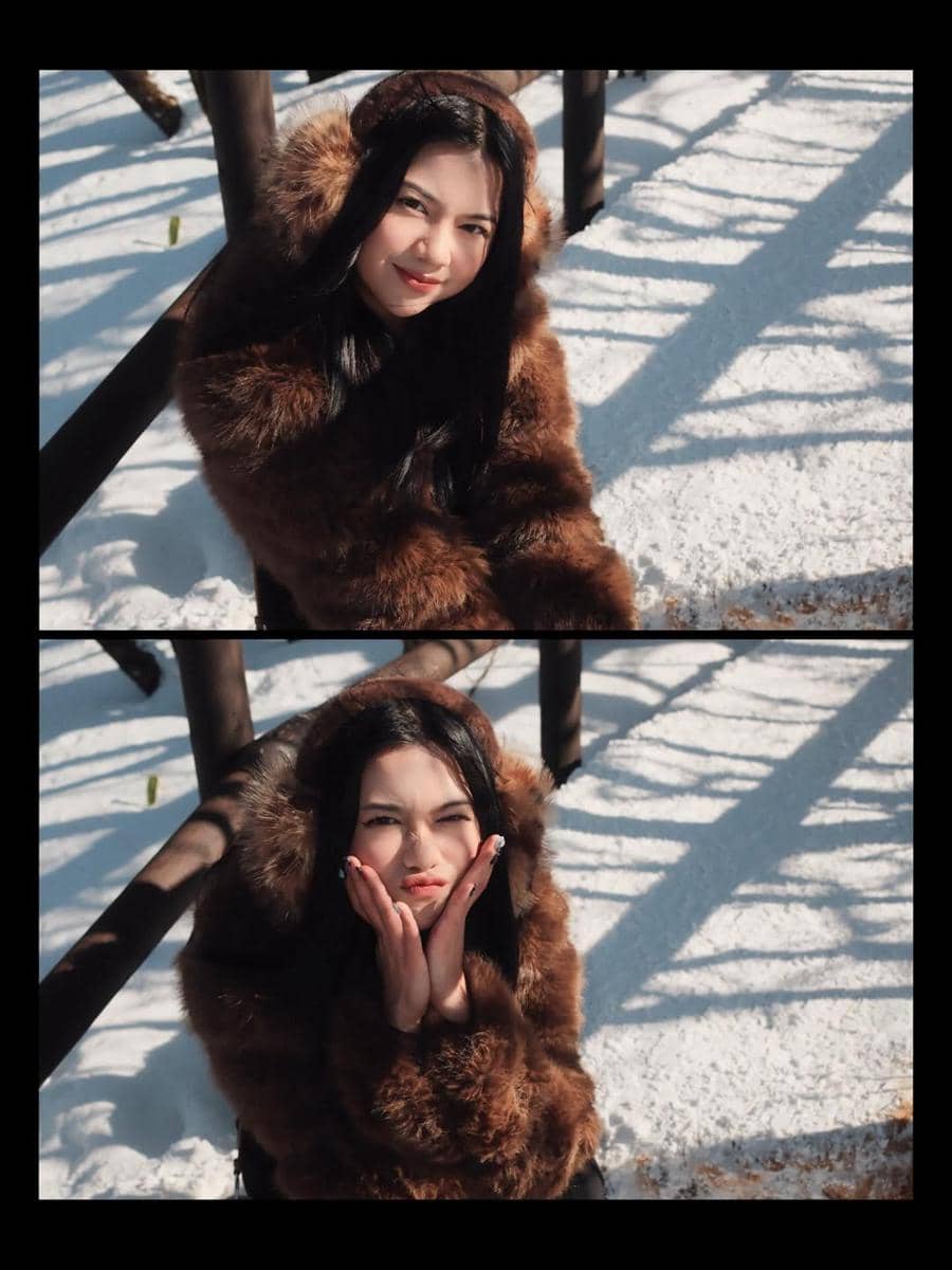 Diva Azzura saat mengunjungi Deogyusan National Park.