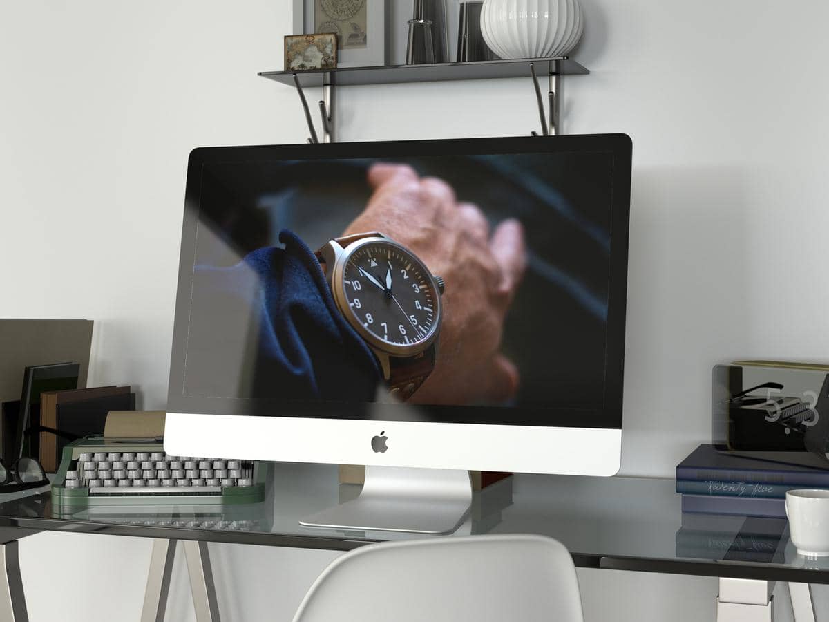 ilustrasi jam tangan flieger