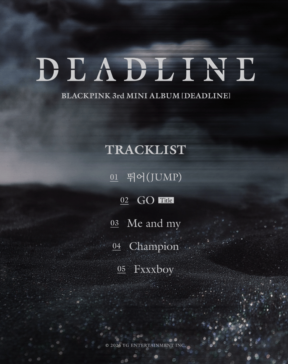 Tracklist DEADLINE - BLACKPINK