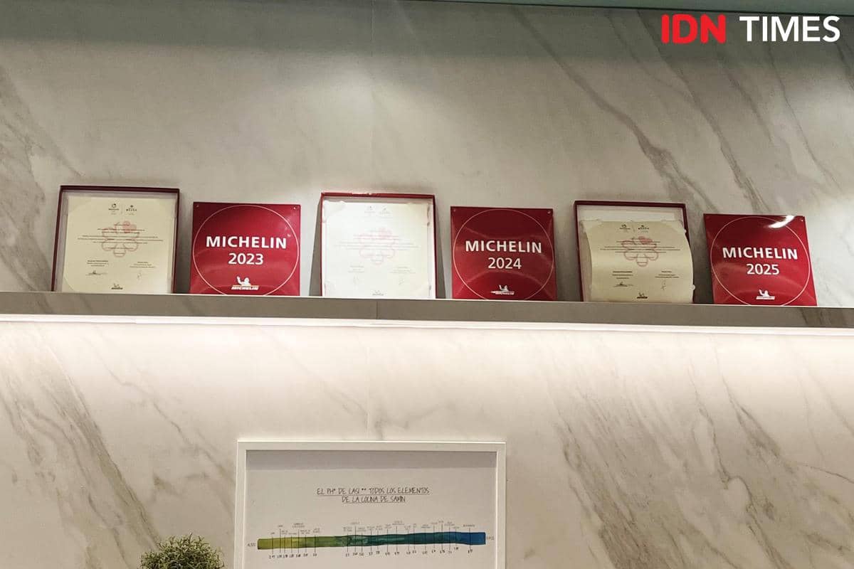 Pengakuan Michelin selama tiga tahun beruntuk yang berada di restoran San Mames Jatetxea, di dalam stadion San Mames