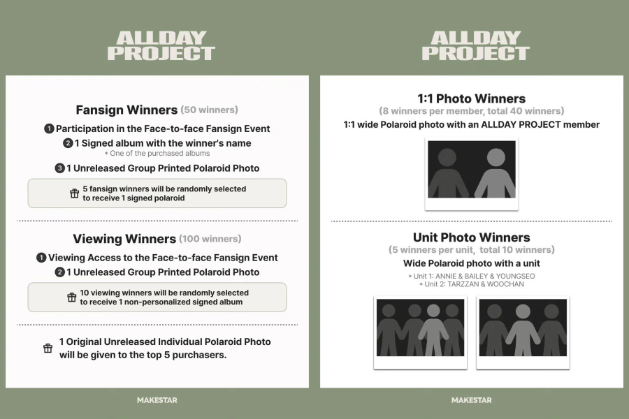 poster fansign ALLDAY PROJECT