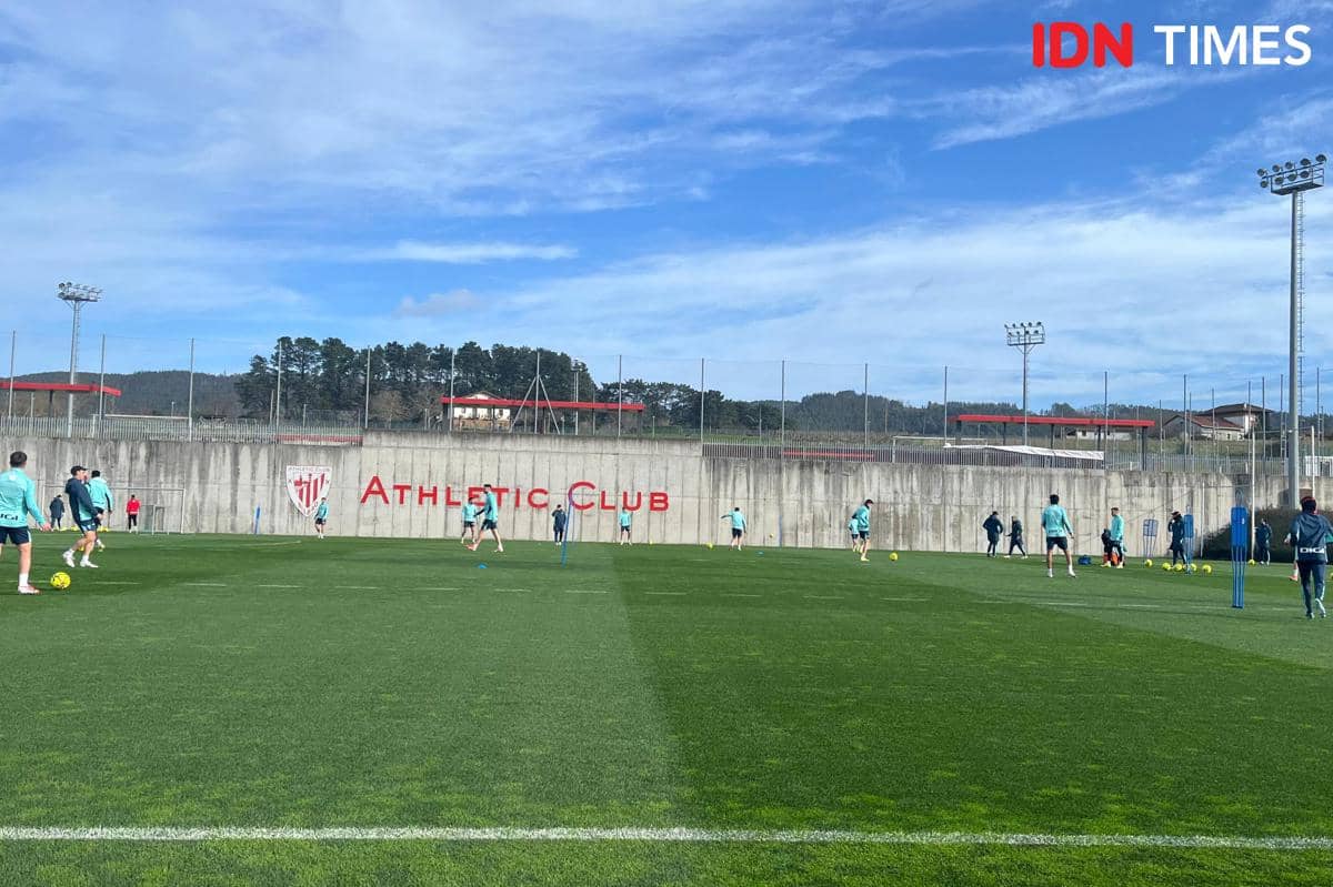 Gambaran suasana akademi Athletic Club Bilbao, Lezama, di Spanyol 