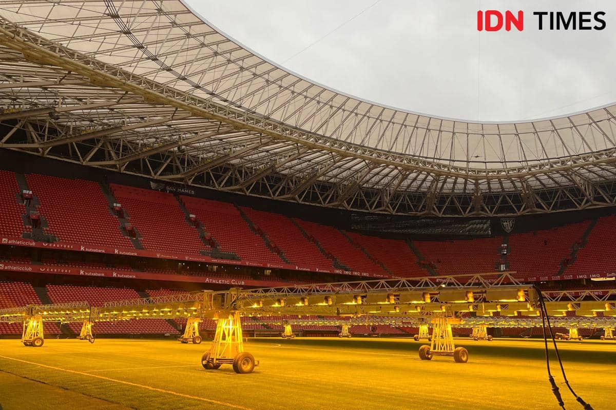 markas Athletic Club Bilbao, Stadion San Mames (IDN Times/Margith Damanik)