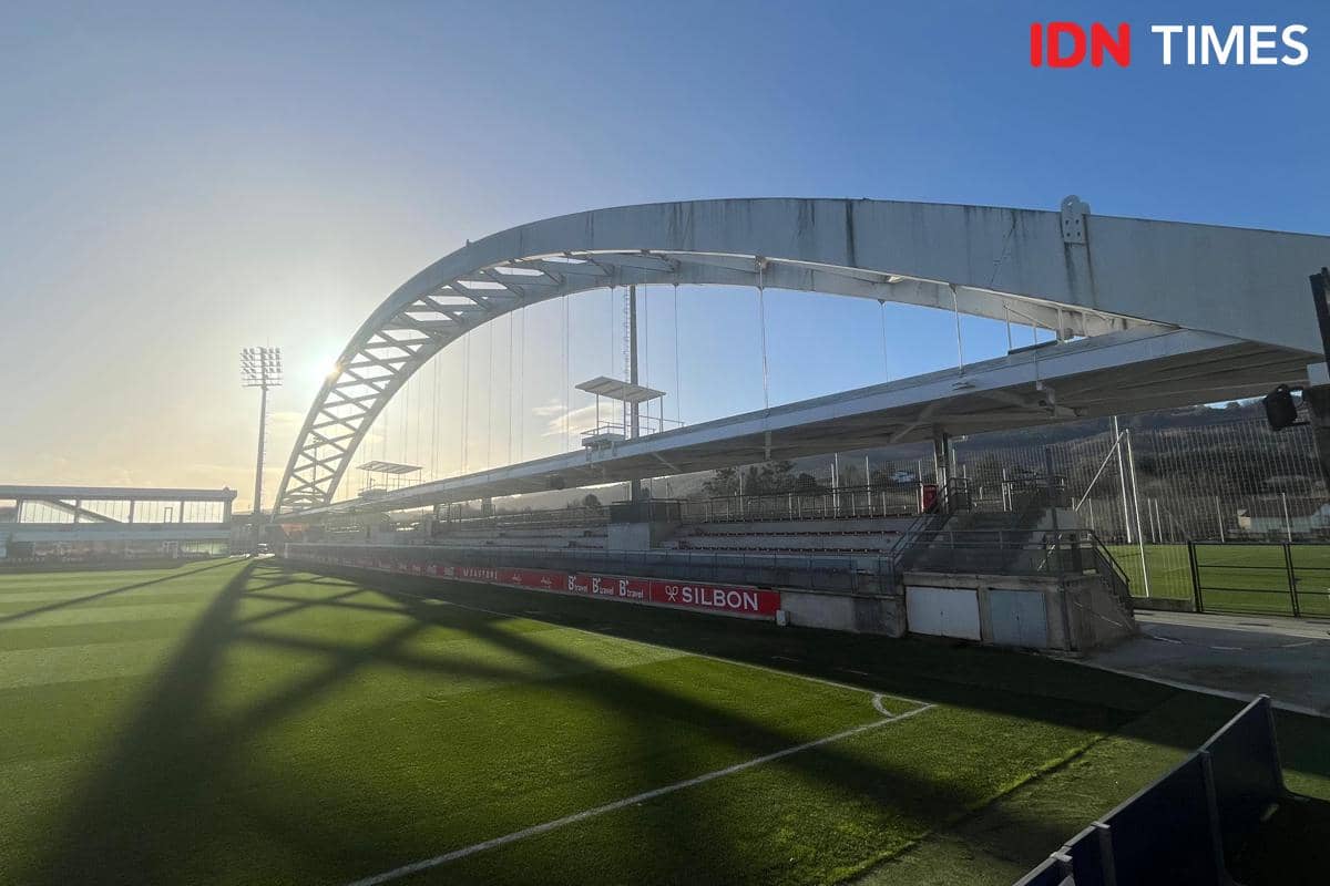 Gambaran suasana akademi Athletic Club Bilbao, Lezama, di Spanyol