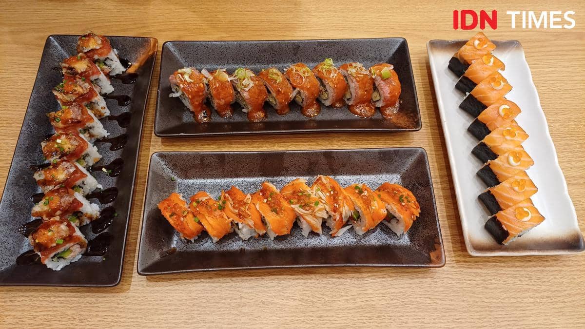 Potret sushi di Genki Sushi, Summarecon Mall Bekasi 2 