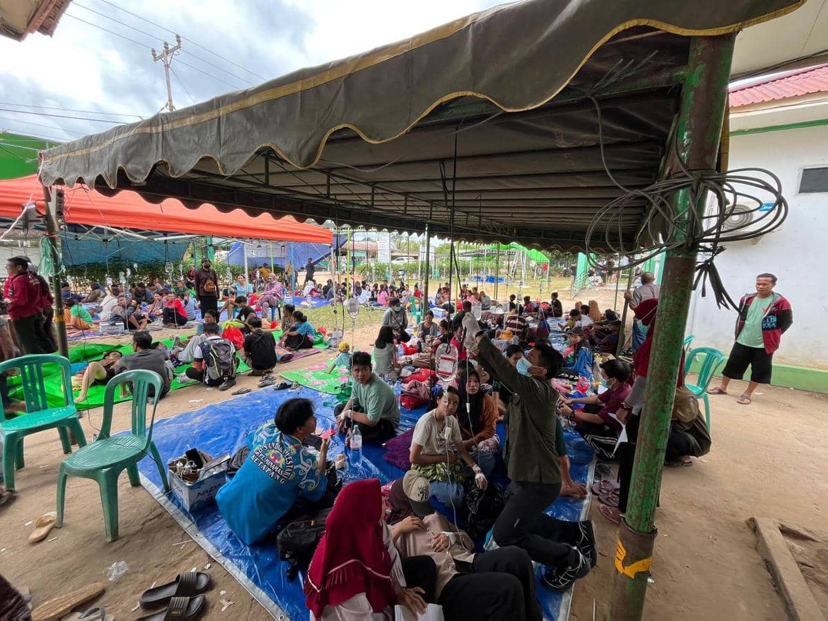 Penampakan korban keracunan massal MBG di Ketapang.