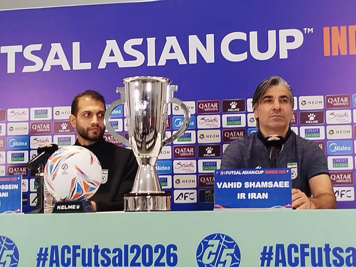 Jumpa pers jelang Timnas Futsal Indonesia lawan Iran.