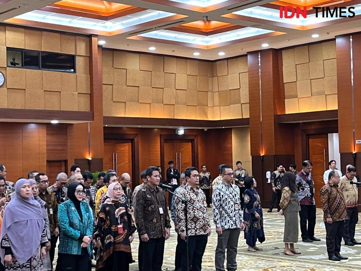 Pelantikan puluhan pejabat Kemenkeu. 