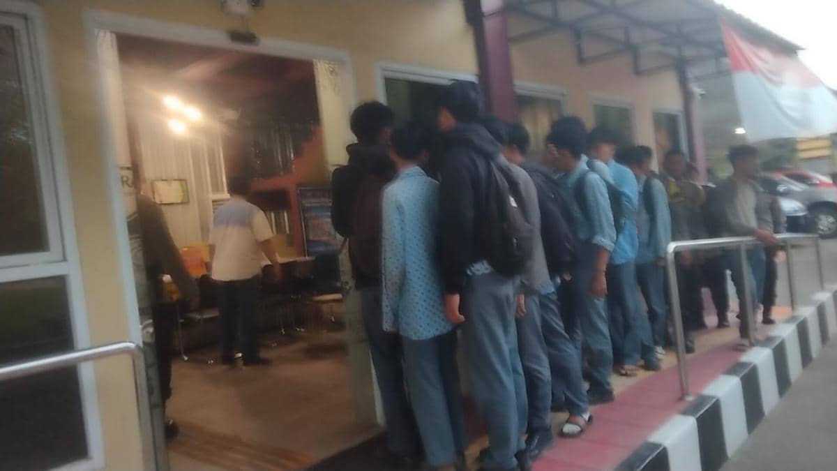 Belasan pelajar di Plaju ditangkap polisi saat kumpul saksikan perkelahian antar pelajar