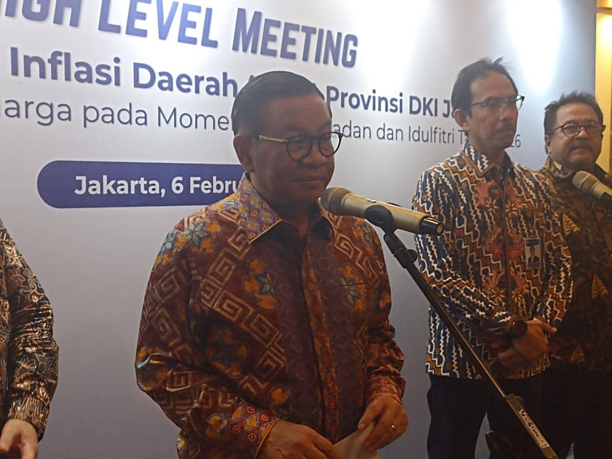 Gubernur DKI Jakarta Pramono Anung di Jakarta Pusat.
