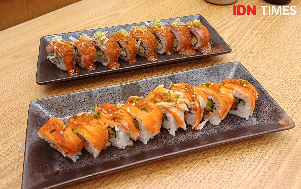 Potret sushi di Genki Sushi, Summarecon Mall Bekasi 2 